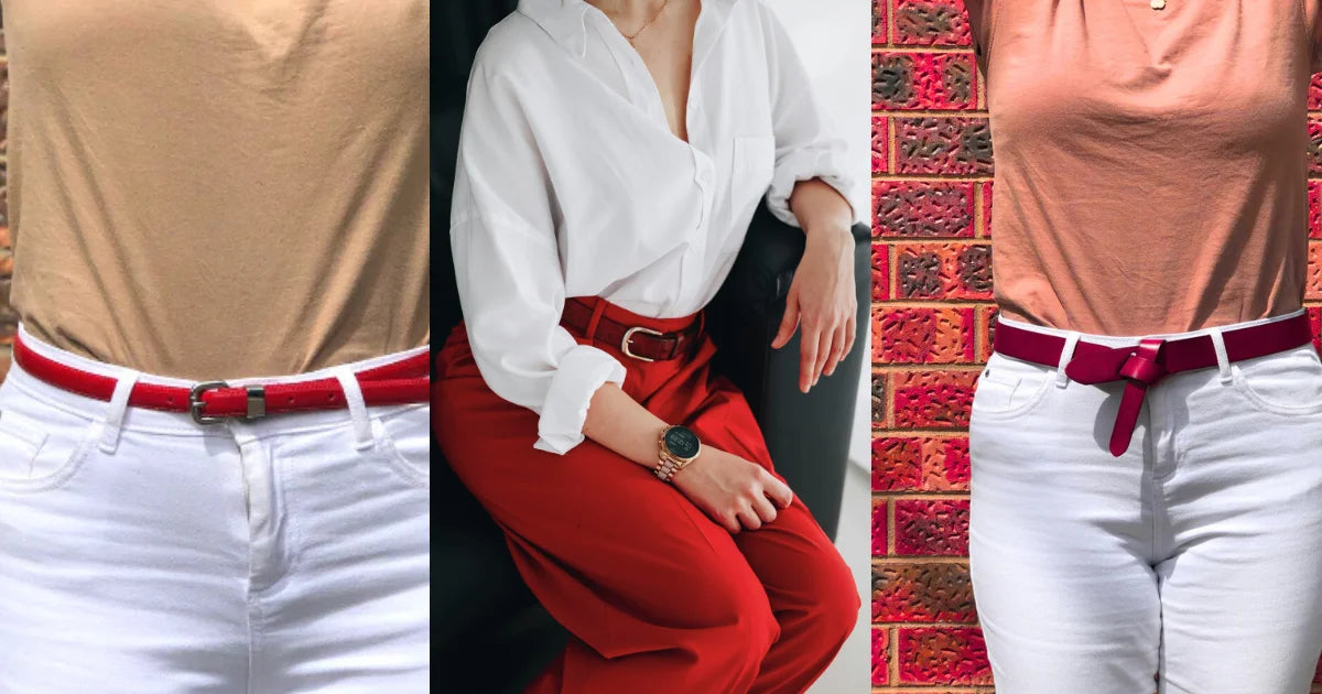 How to Style a Red Belt with Everyday Outfits
