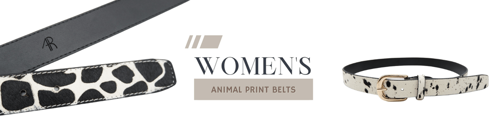 Belts Collection Women Cowhide Leather Animal Pint BeltNBags