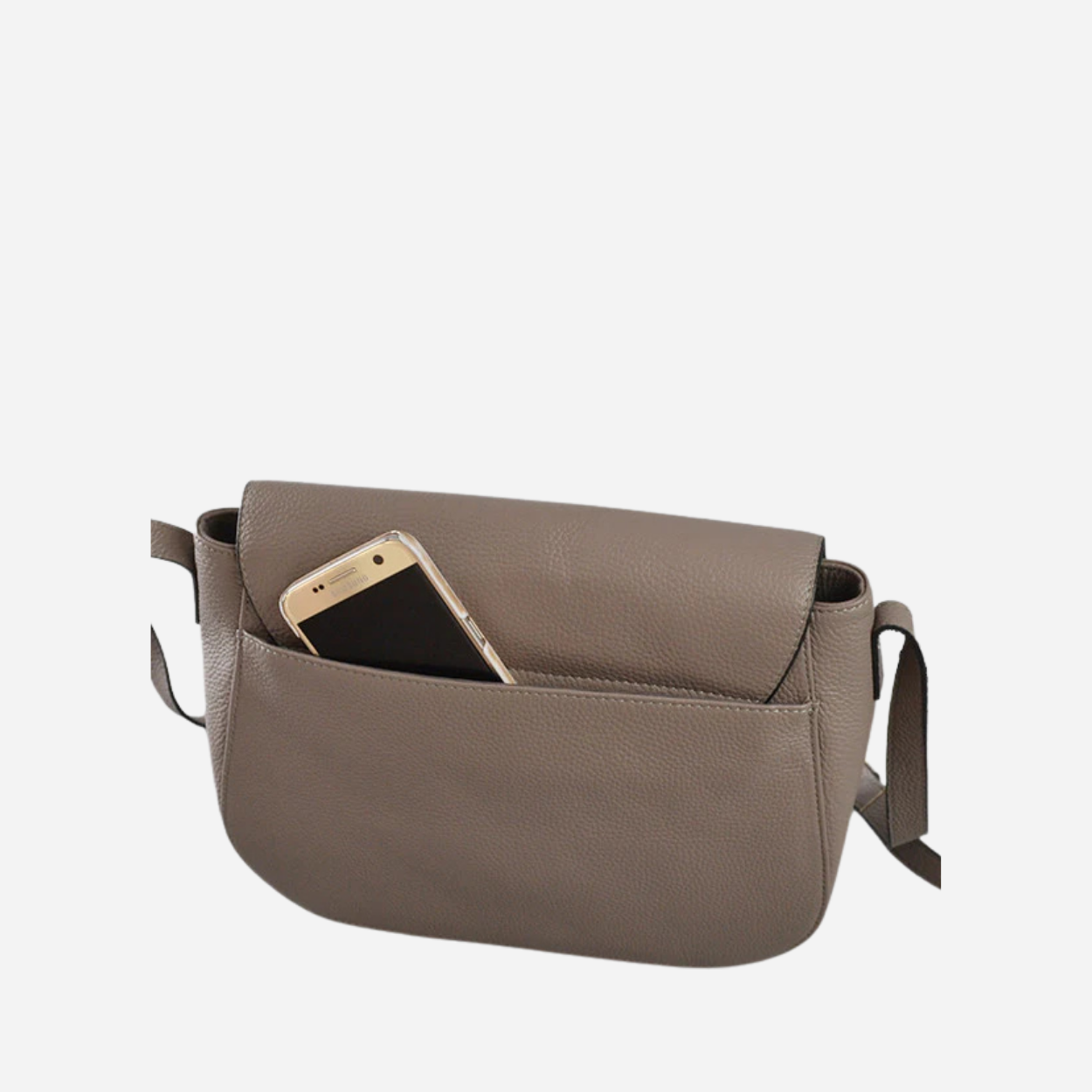 ALBERT PARK - Storm Pebbled Leather Saddle Bag - BeltNBags