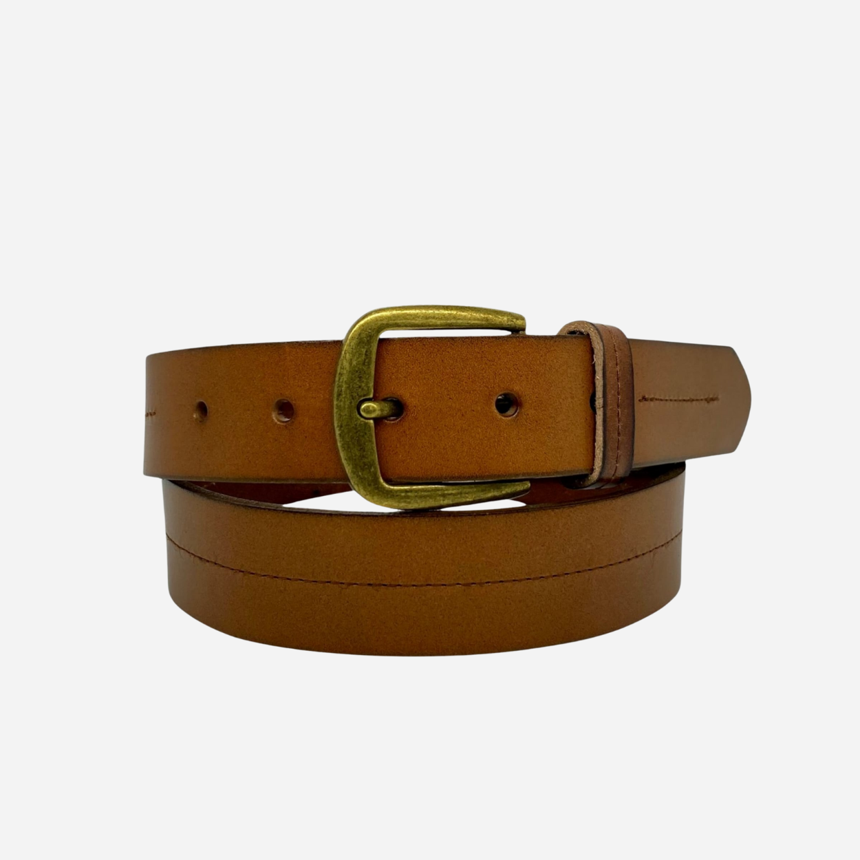 ANDREW - Mens Tan Genuine Leather Belt