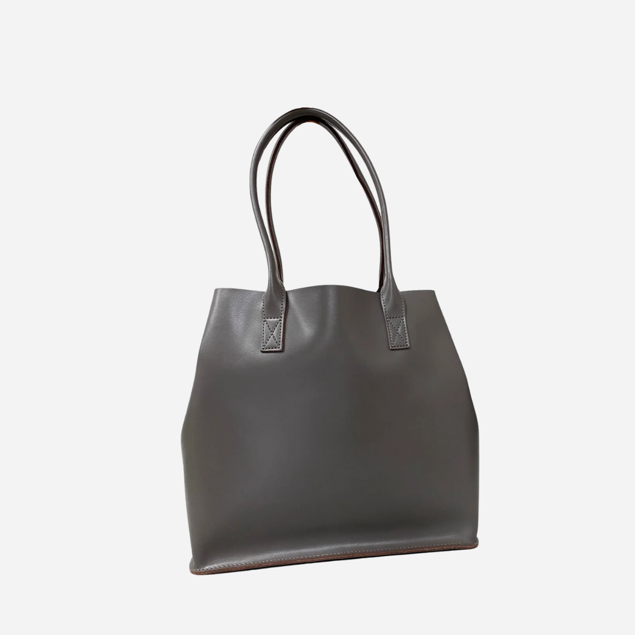 BIRCHGROVE - Women's Grey Genuine Leather Tote Bag