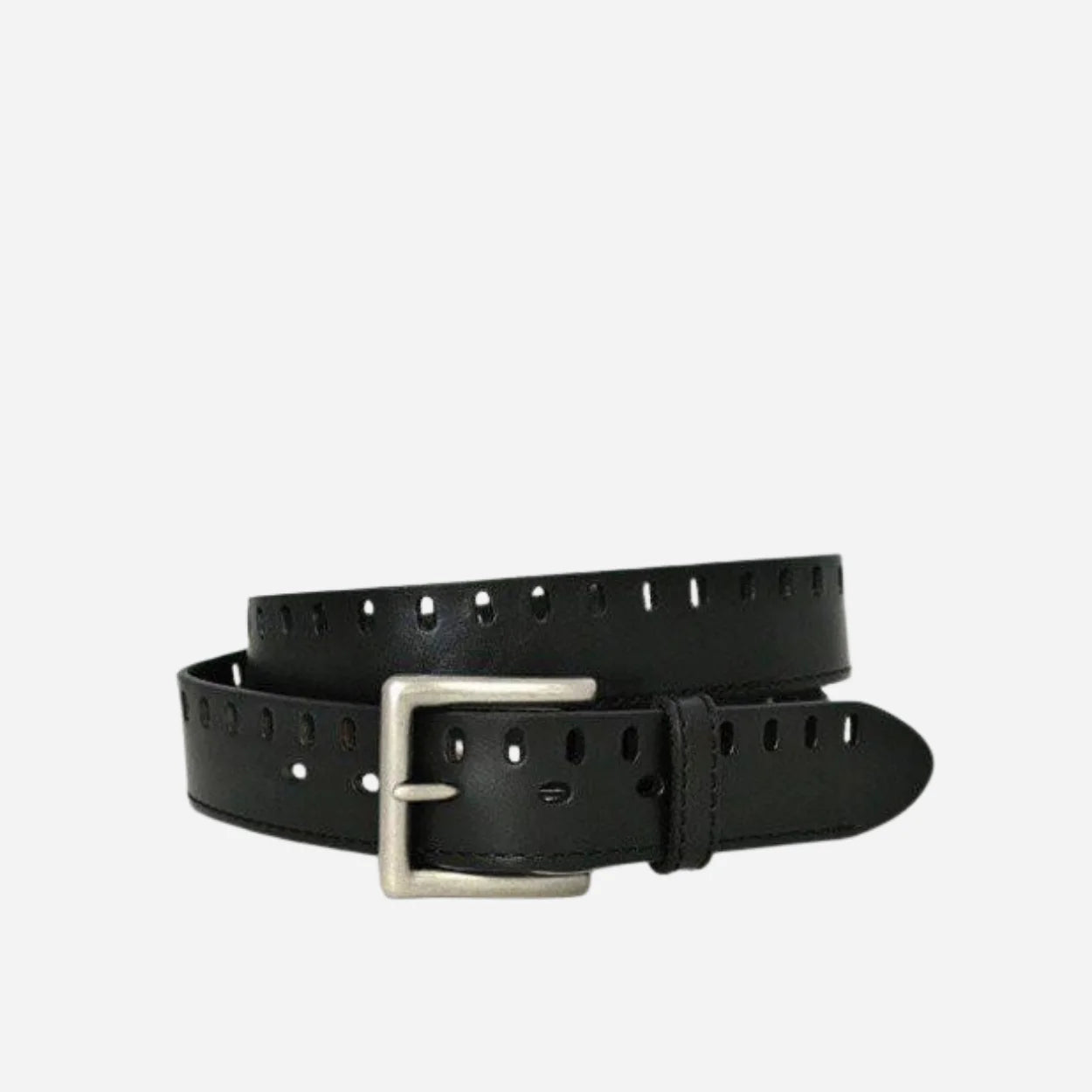 BOBBY - Mens Black Genuine Leather Belt