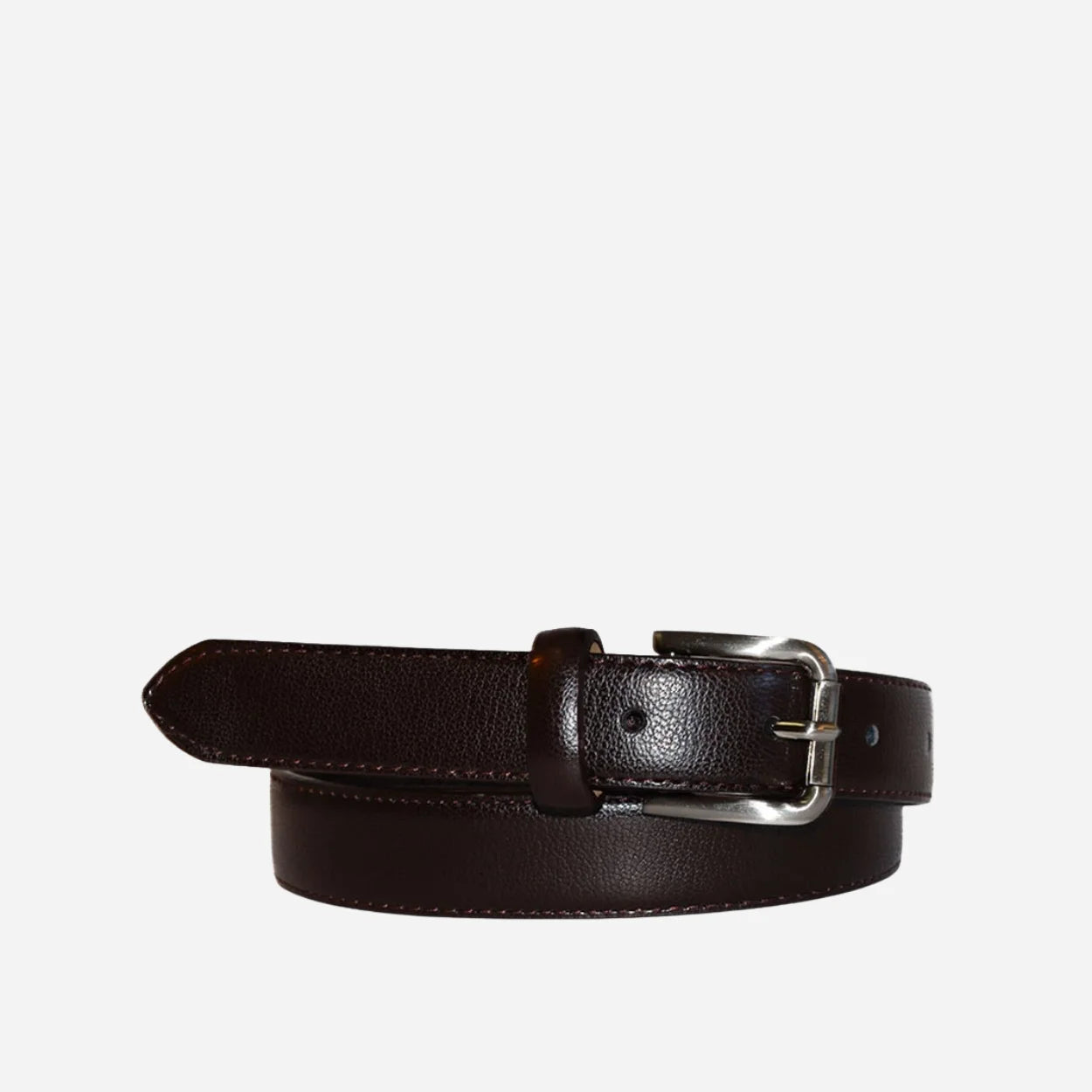 BYRON - Dark Brown Genuine Leather Boys Belt