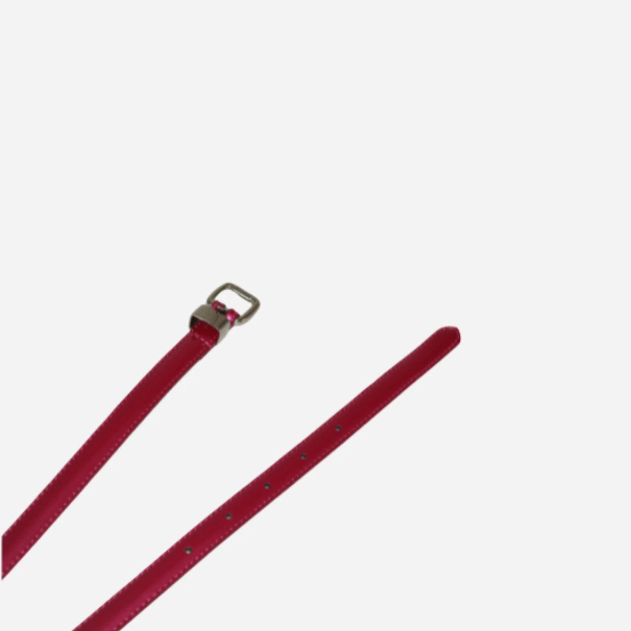 CARRIE - Womens Red Rosie Patent Skinny Leather Belt