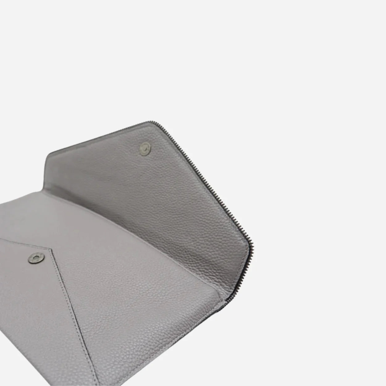 CASTLECRAG - Grey Genuine leather Clutch - BeltNBags