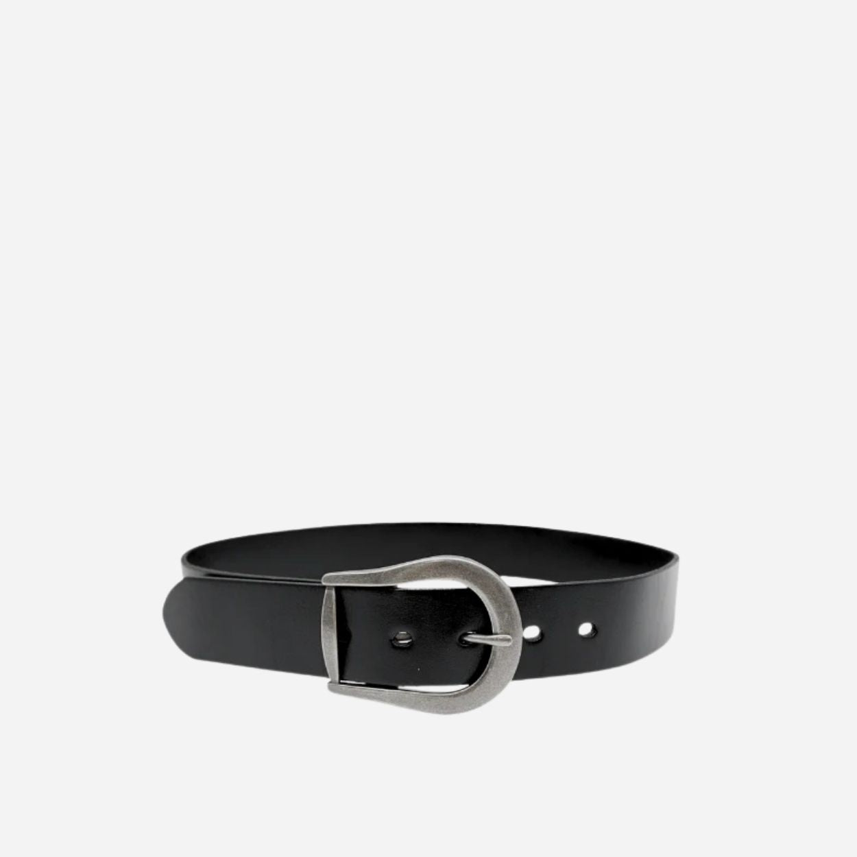 CATALINA - Women's Black Genuine Leather Belt