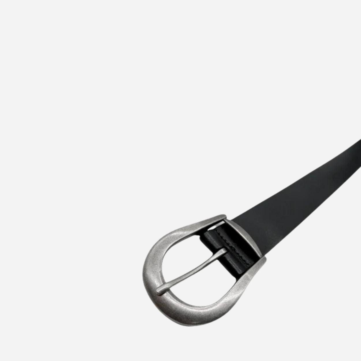 CATALINA - Women's Black Genuine Leather Belt