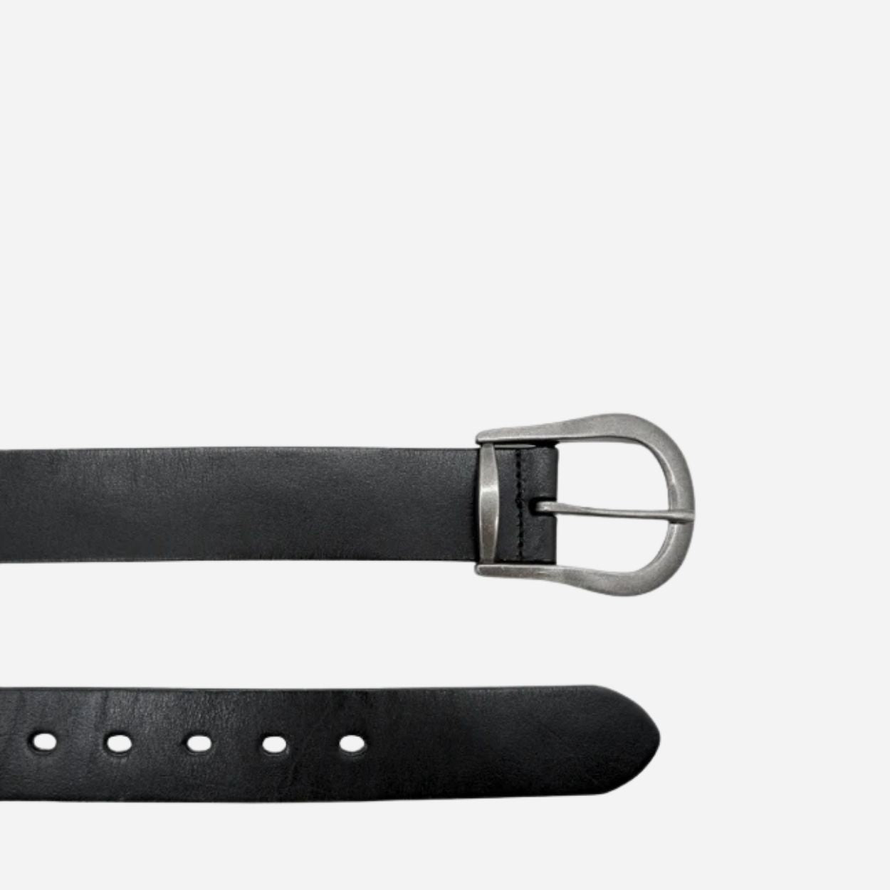 CATALINA - Women's Black Genuine Leather Belt