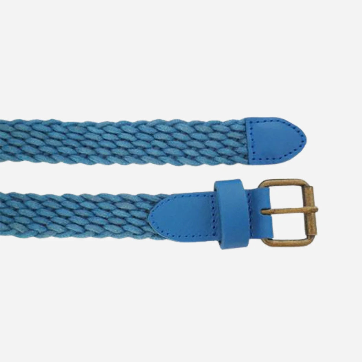 DANNY - Casual Blue Cotton Webbing Belt - BeltNBags