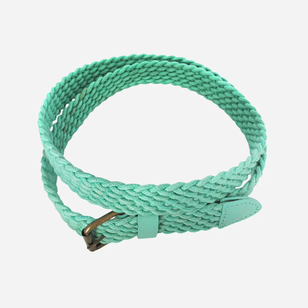 DANNY - Casual Mint Cotton Webbing Belt - BeltNBags