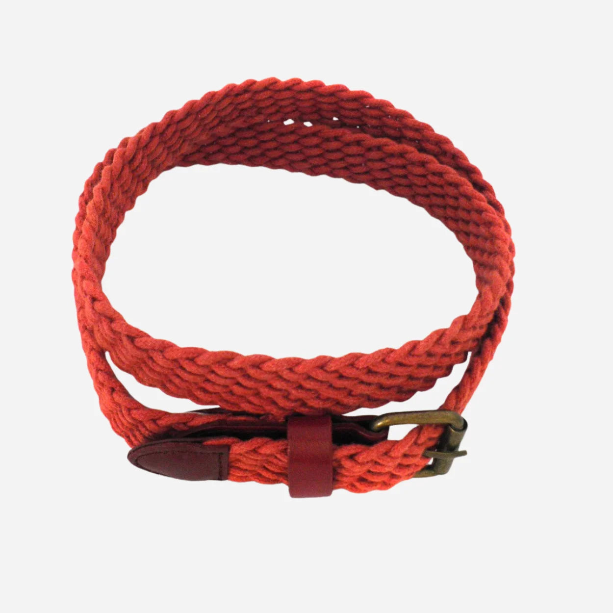 DANNY - Casual Rust Cotton Webbing Belt - BeltNBags