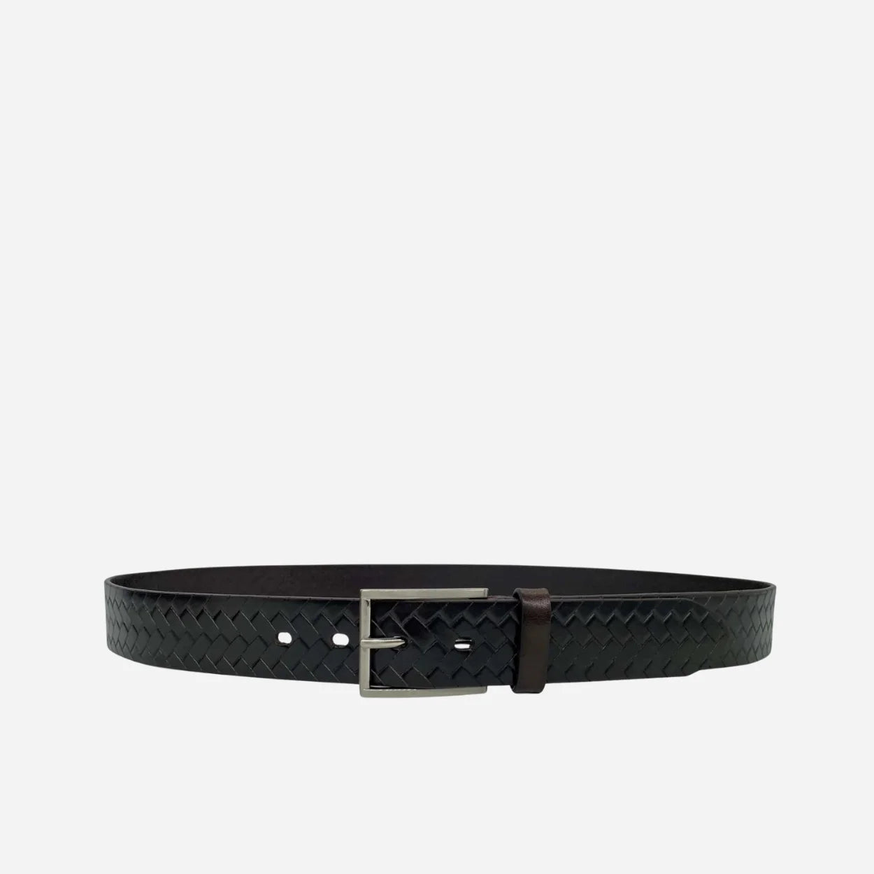 GABRIEL - Men's Dark Brown Leather Textured Belt
