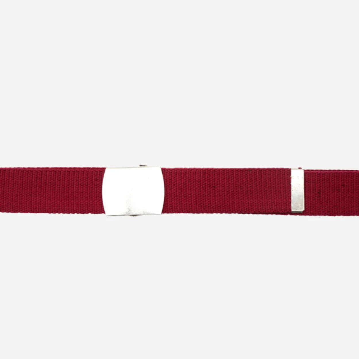 GREG - Mens Maroon Canvas Webbing Belt - BeltNBags