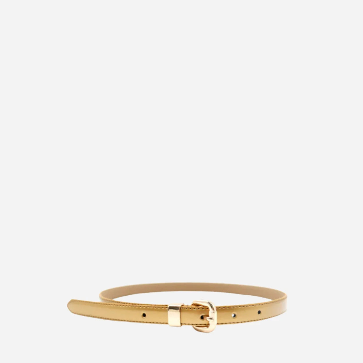 Gift Box 2 Belts | Women's Gold & Silver Skinny Leather Belt Gift Set