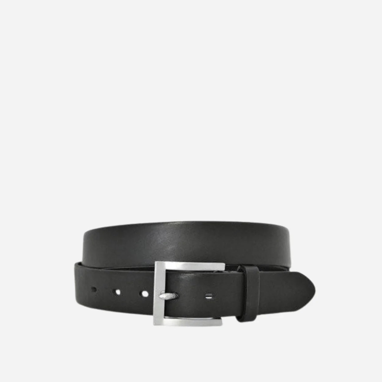 HECTOR - Mens Black Genuine Leather Belt
