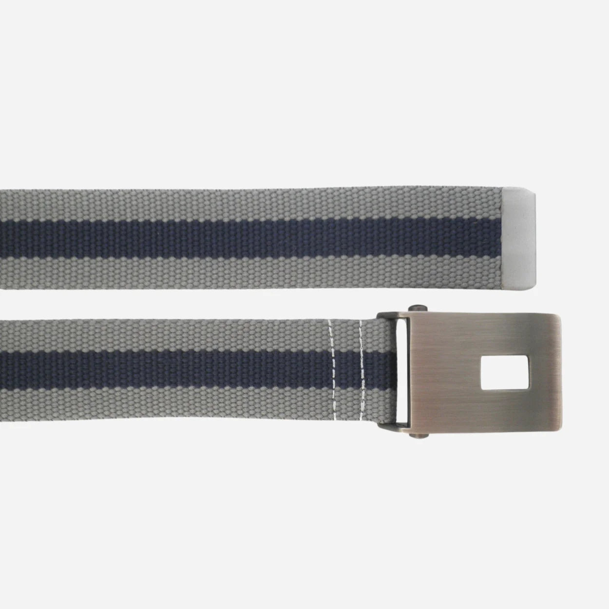 JULIAN - Mens Grey & Navy Canvas Belt - CLEARANCE - BeltNBags