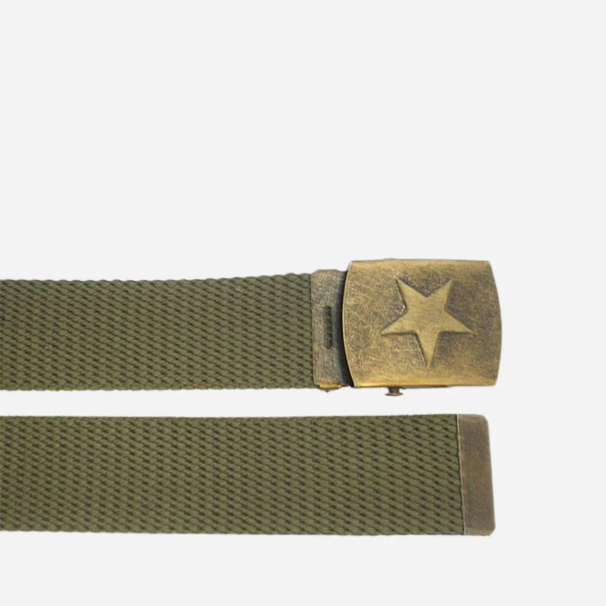 KELSO - Mens Khaki Webbing Belt - BeltNBags
