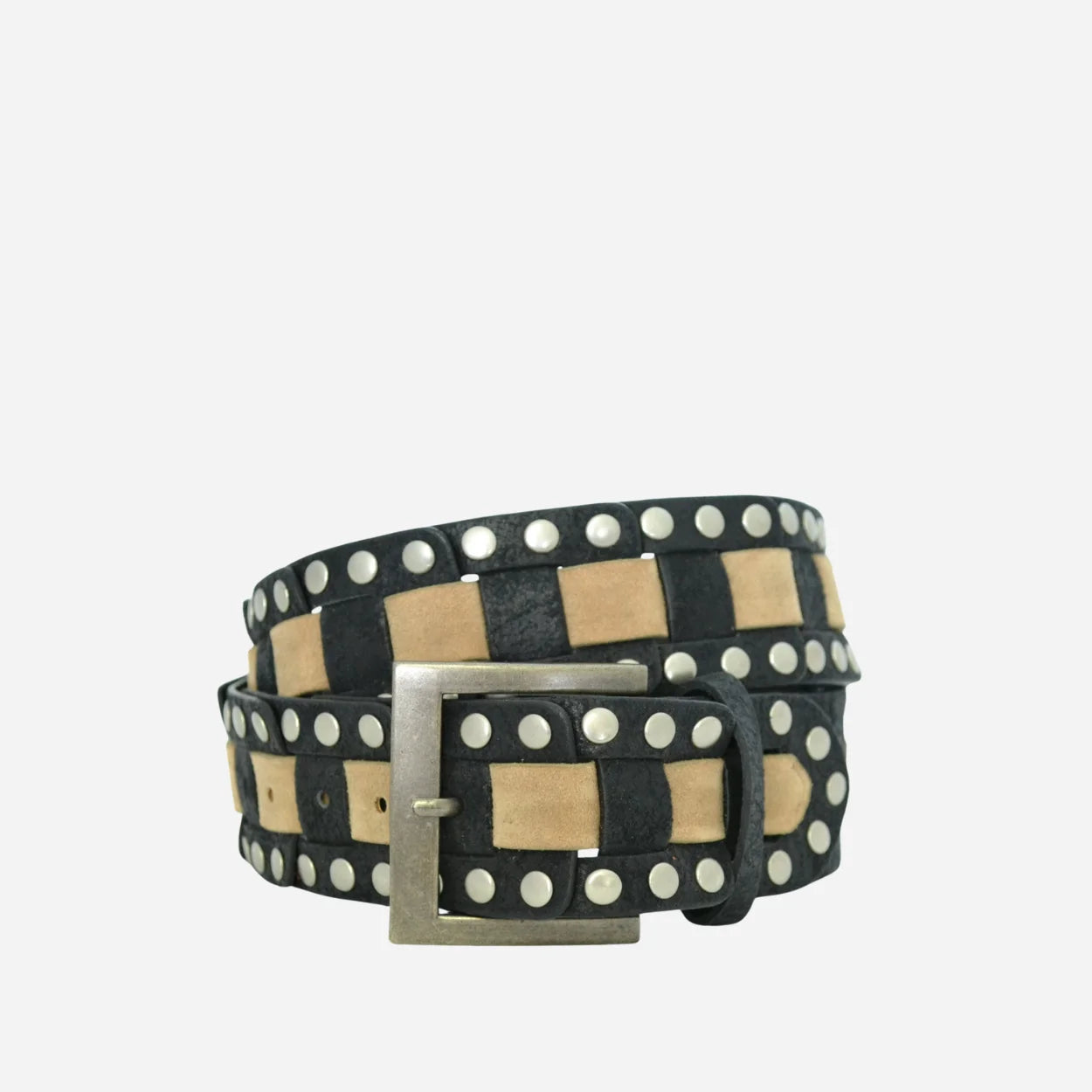 KYLE - Mens Black Suede Leather Belt - CLEARANCE - BeltNBags