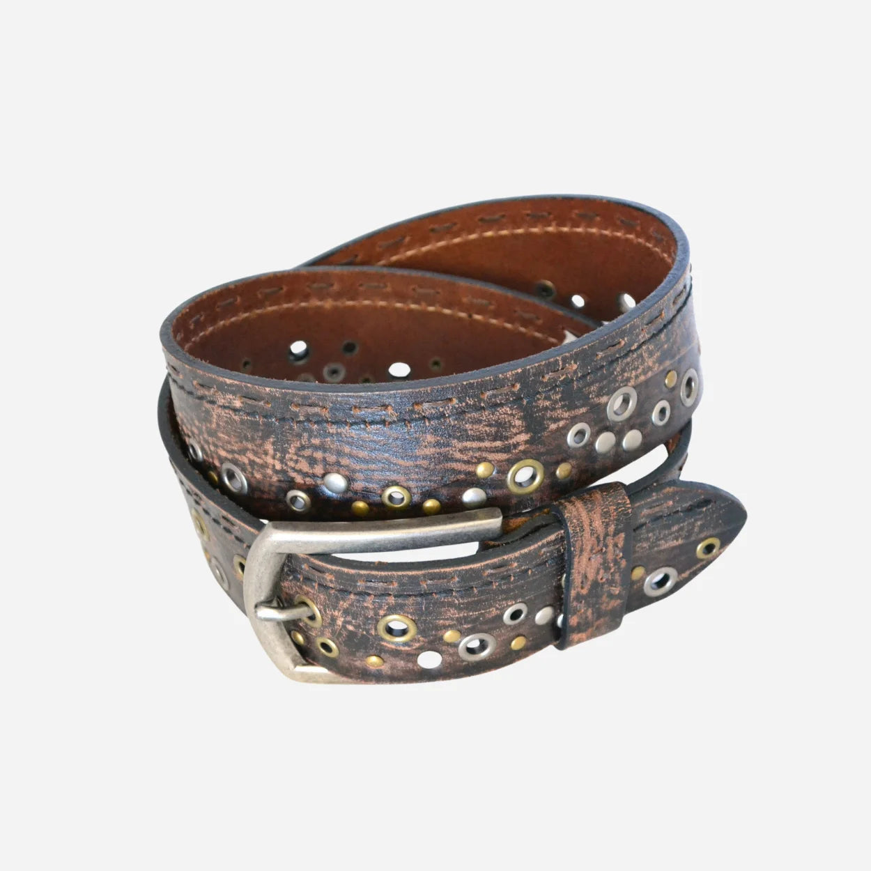 LARS - Mens Brown Leather Belt - CLEARANCE - BeltNBags