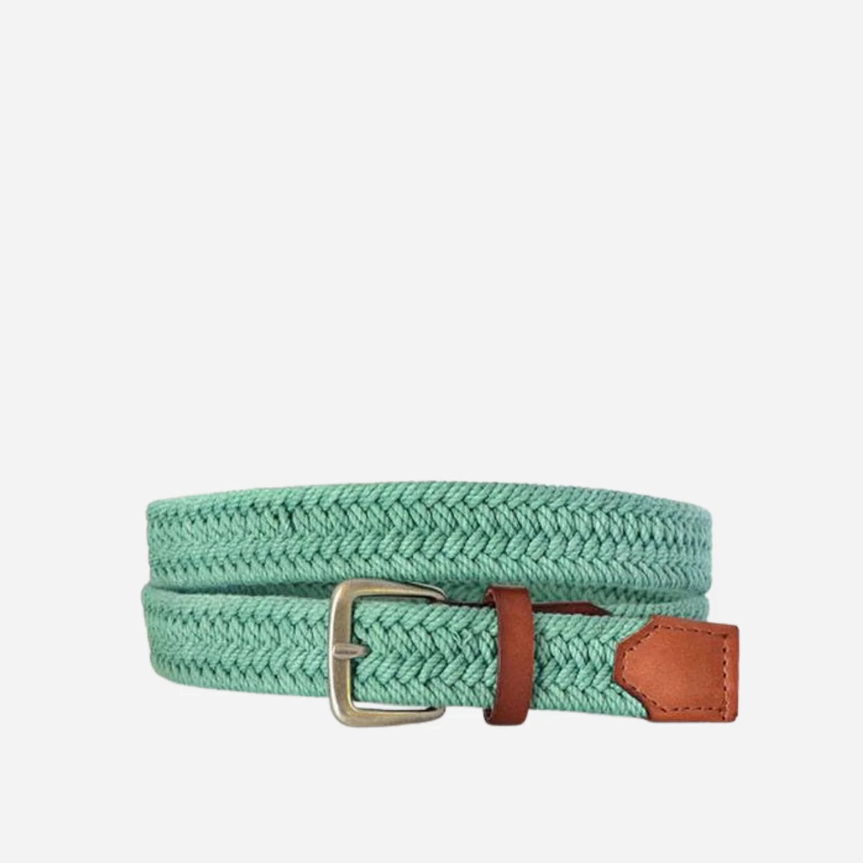 LOCK - Women and Men Casual Green Cotton Webbing Belt