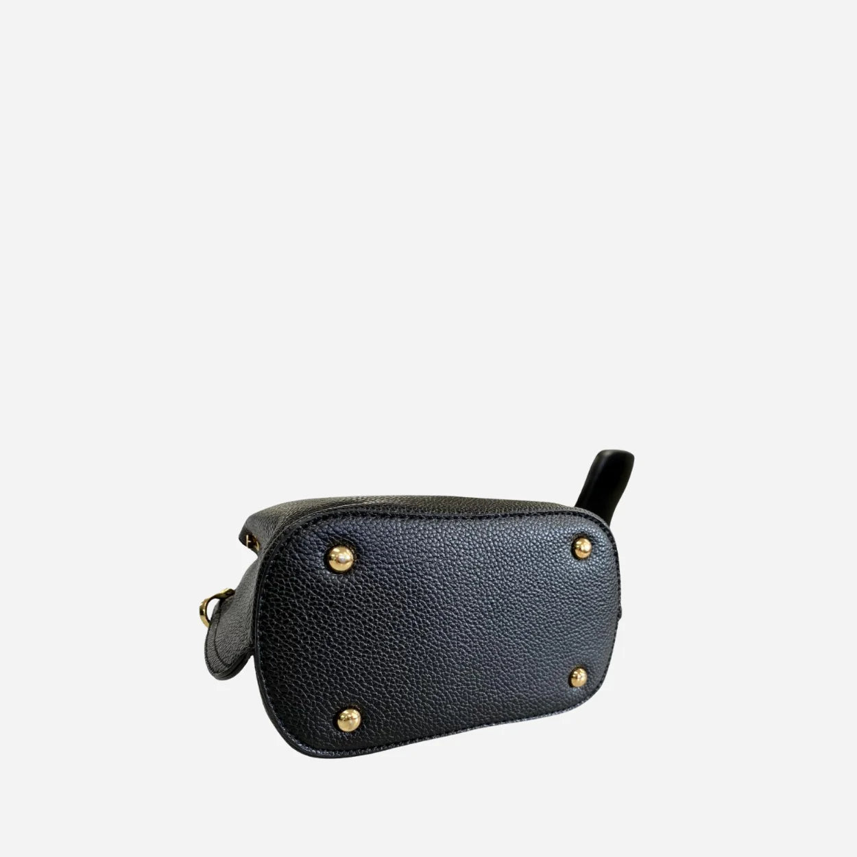 LUCY - Black Vegan Leather Handbag & Crossbody Bag