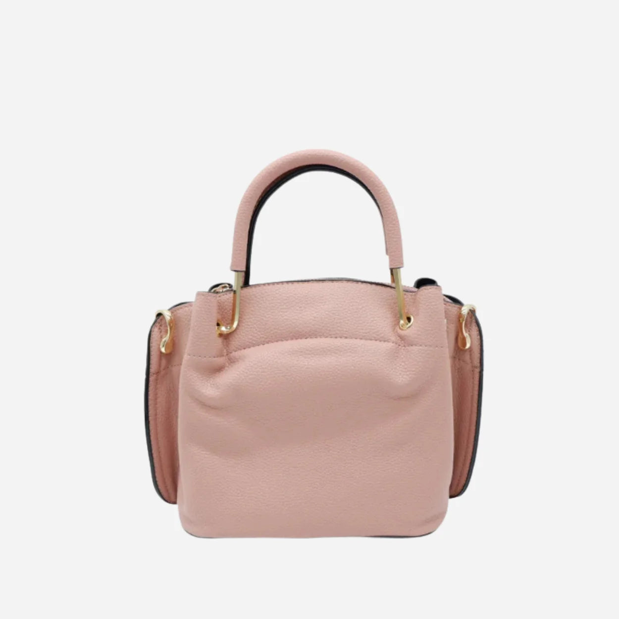 LUCY - Blush Pink Vegan Leather Handbag & Crossbody Bag