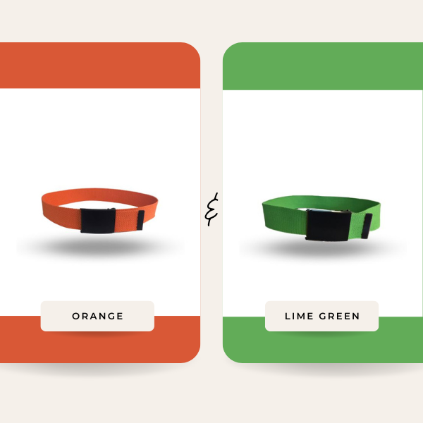 OTTO 2X1 - PLUS SIZES Cotton Nylon Webbing Belt with Black Buckle