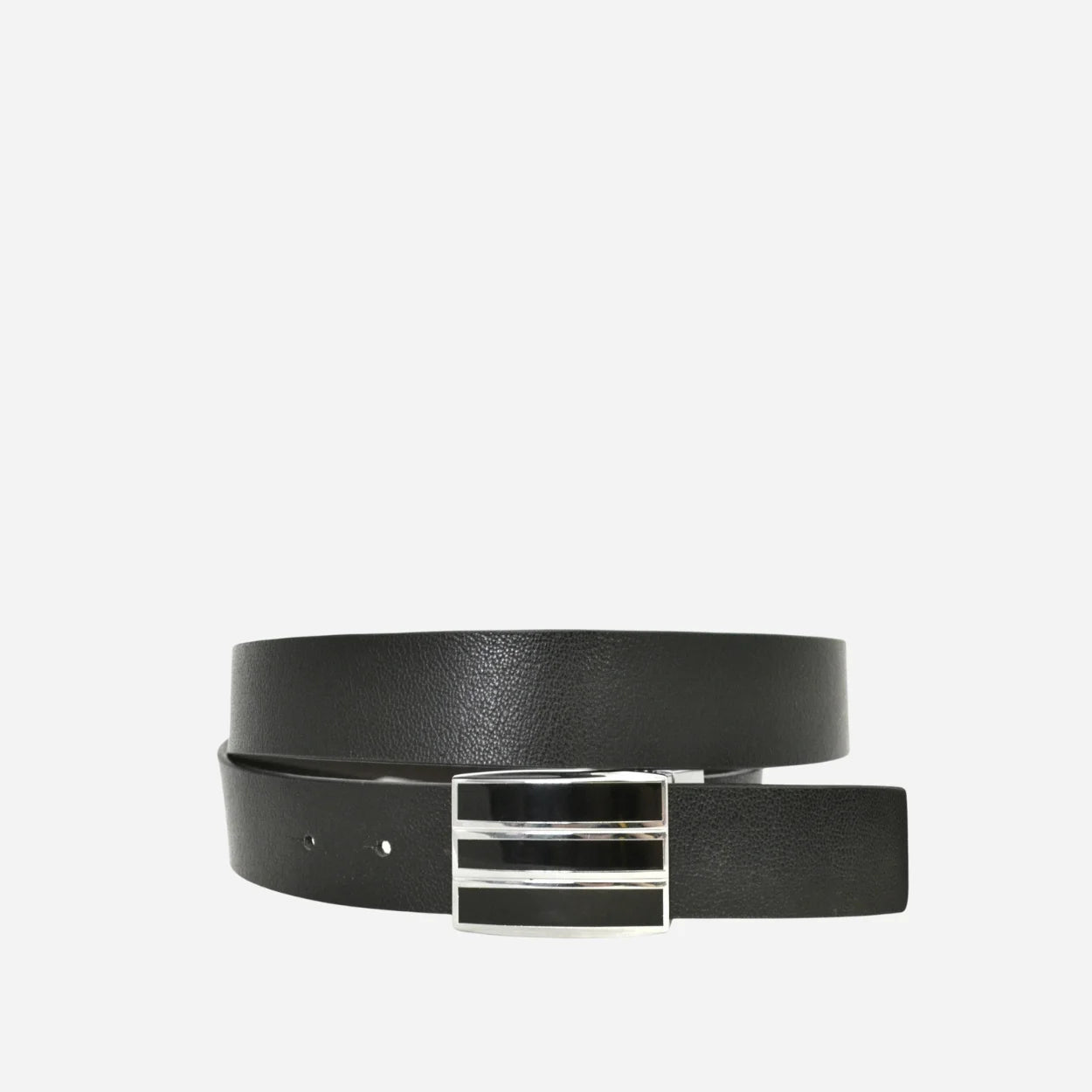 MADDOX - Menš Reversible Black and Brown Leather Belt - BeltNBags