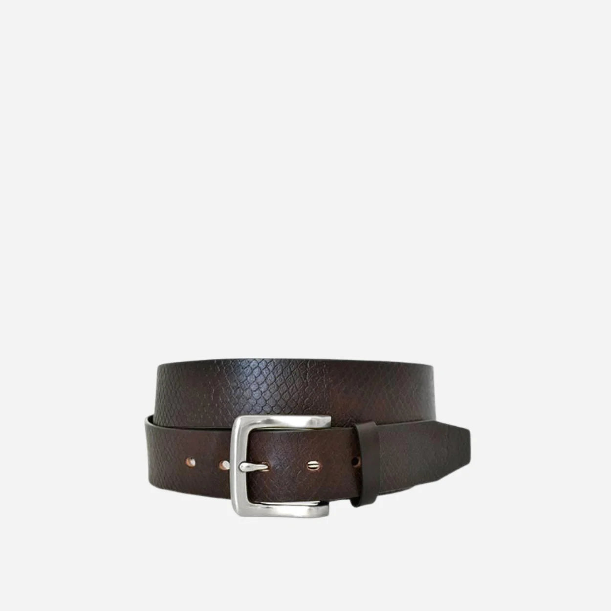 MANLY - Mens Brown Leather Belt