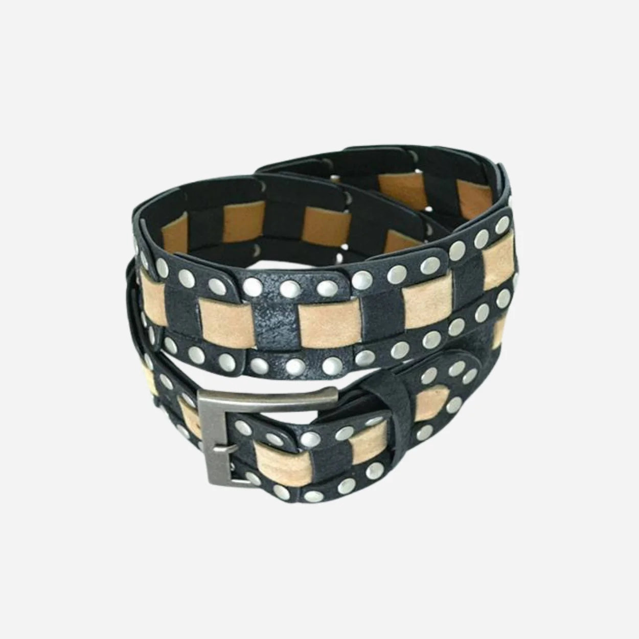 KYLE - Mens Black Suede Leather Belt - CLEARANCE - BeltNBags