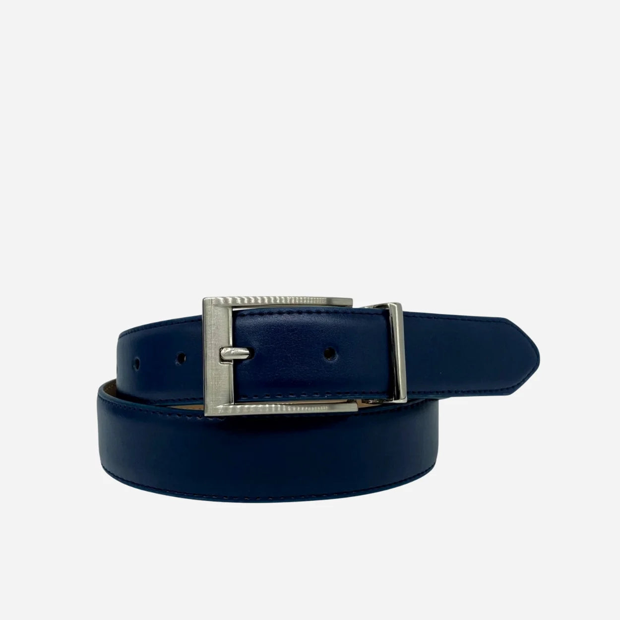 MASON - Men's Navy Genuine Leather Belt