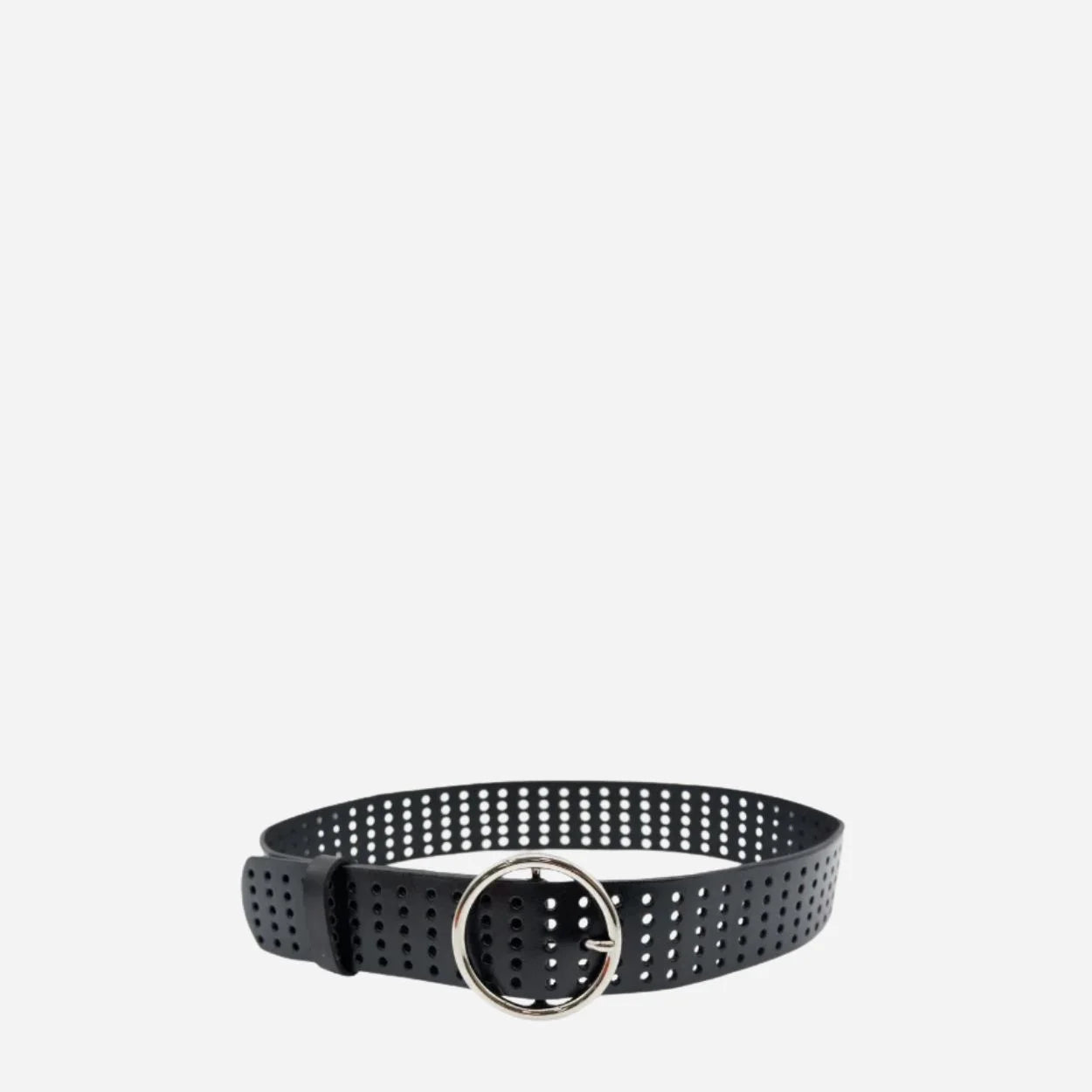MIRANDA - Women's Black Genuine Leather Belt