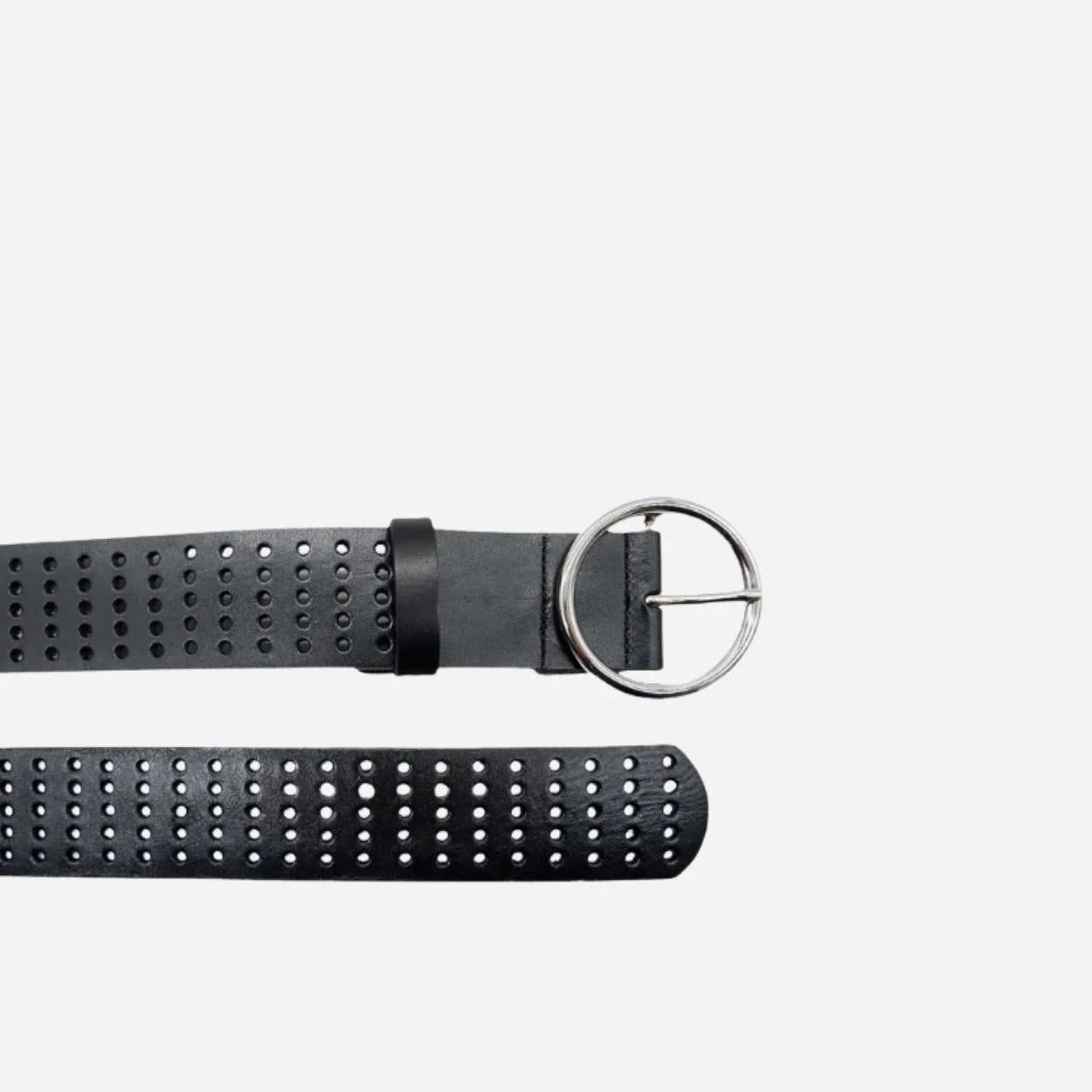 MIRANDA - Women's Black Genuine Leather Belt