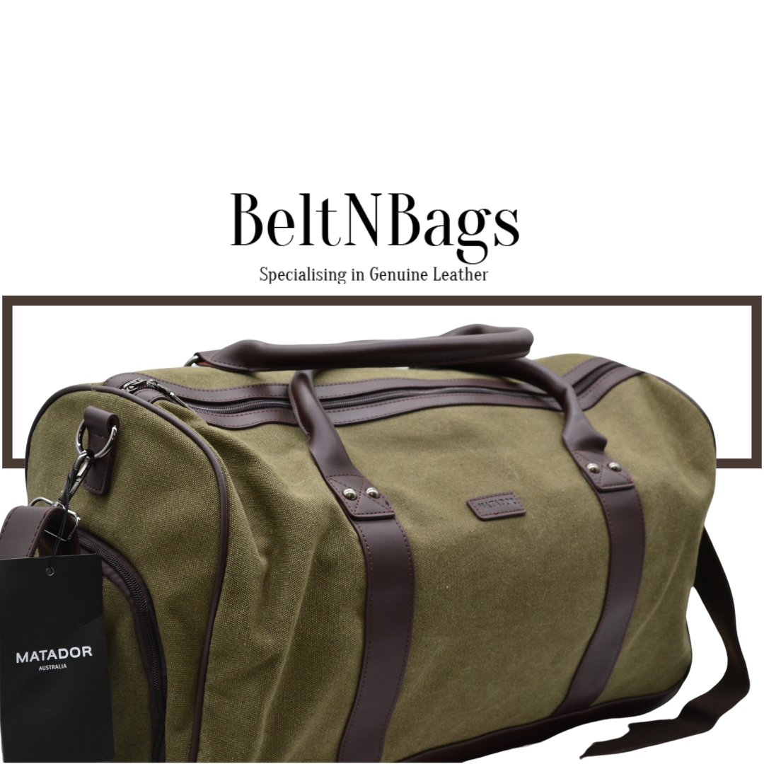 Dufflebag with premium Leather trim
