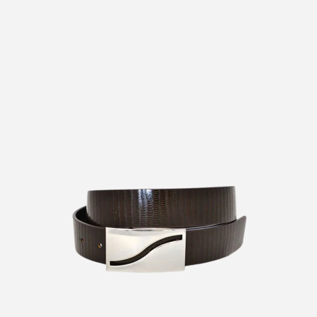 OAKLEY - Mens Brown Square End Leather Belt