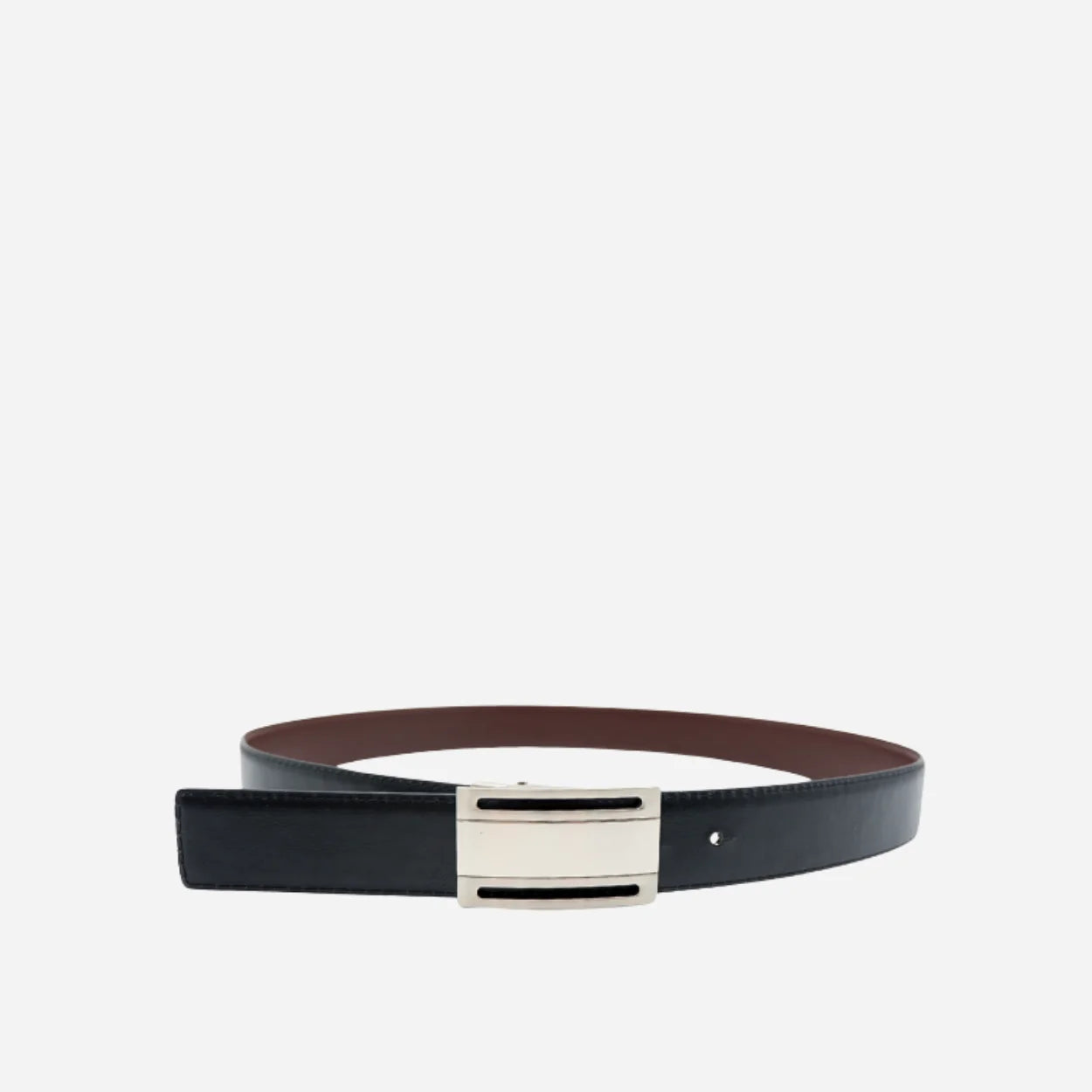 OLIVER - Mens Black Leather Dress Belt
