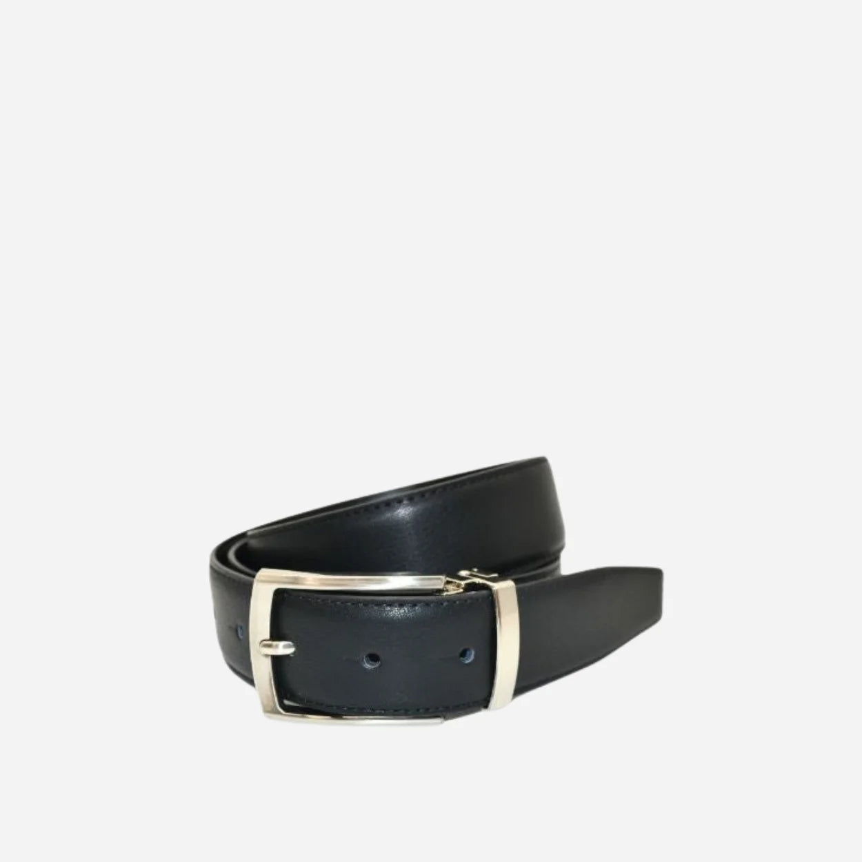 Michigan Black Genuine Leather Belt