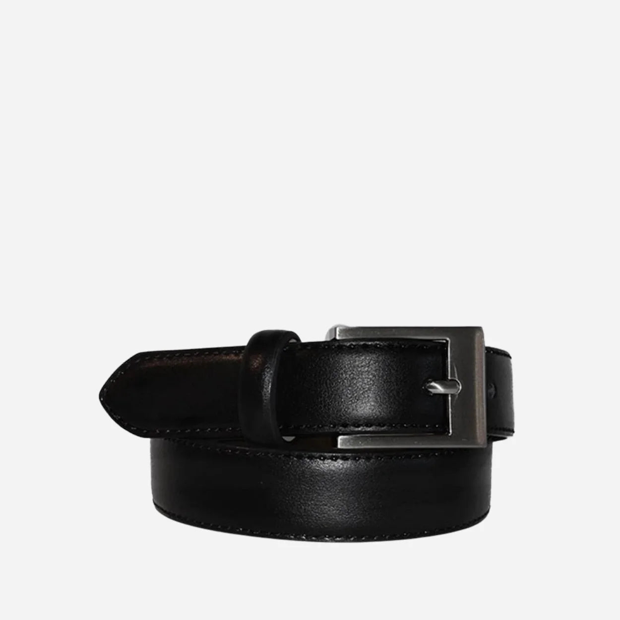 PRESTON - Black Genuine Leather Boys Belt