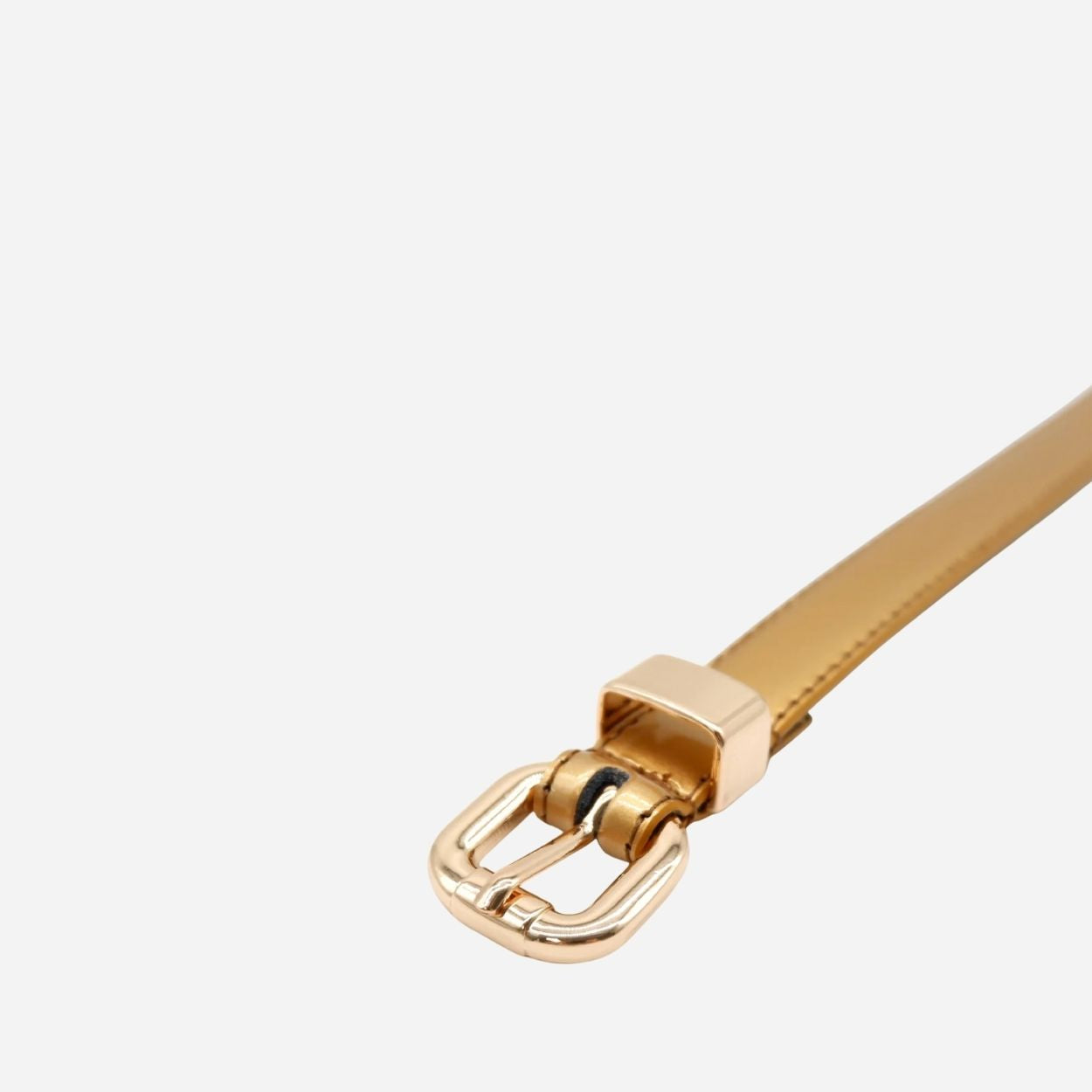 Gift Box 2 Belts | Women's Gold & Red Skinny Leather Belt Gift Set