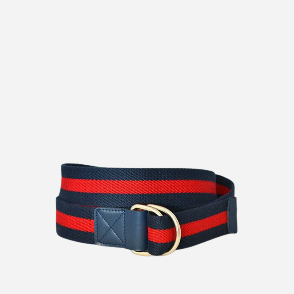 RODNEY - Mens Red & Navy Webbing Belt - BeltNBags