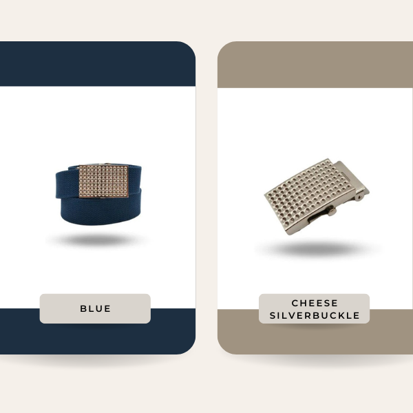 River Canvas Belt with Silver Buckle