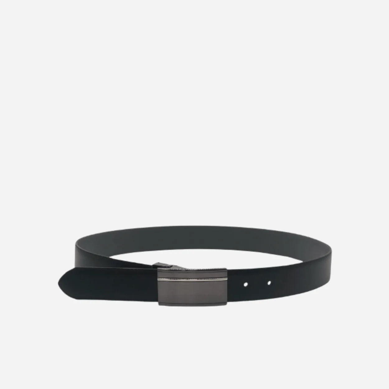 SAM - Men's Reversible Genuine Leather Black Belt