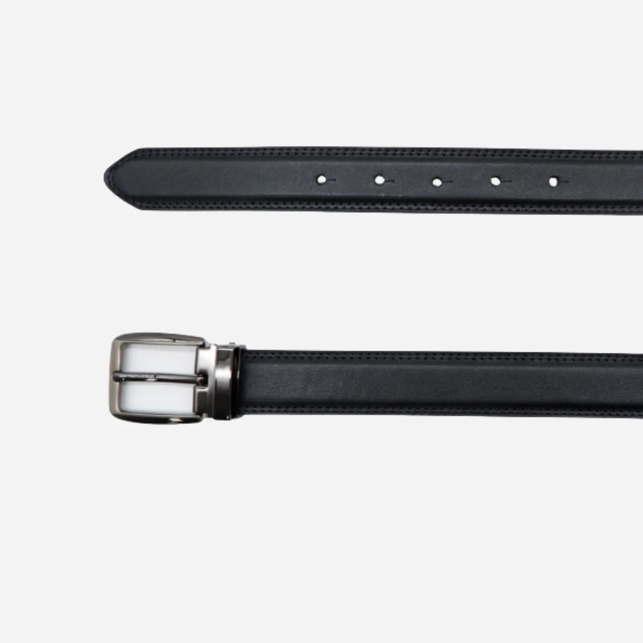 Santiago Men's Black Genuine Leather Belt