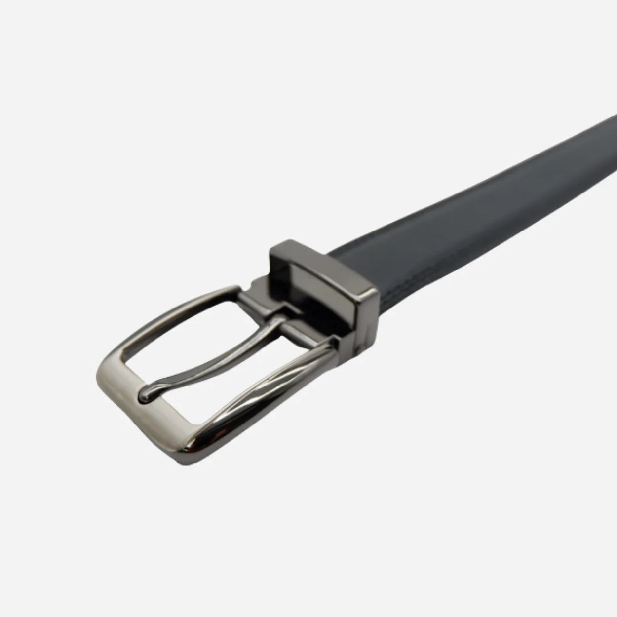 Santiago Men's Black Genuine Leather Belt