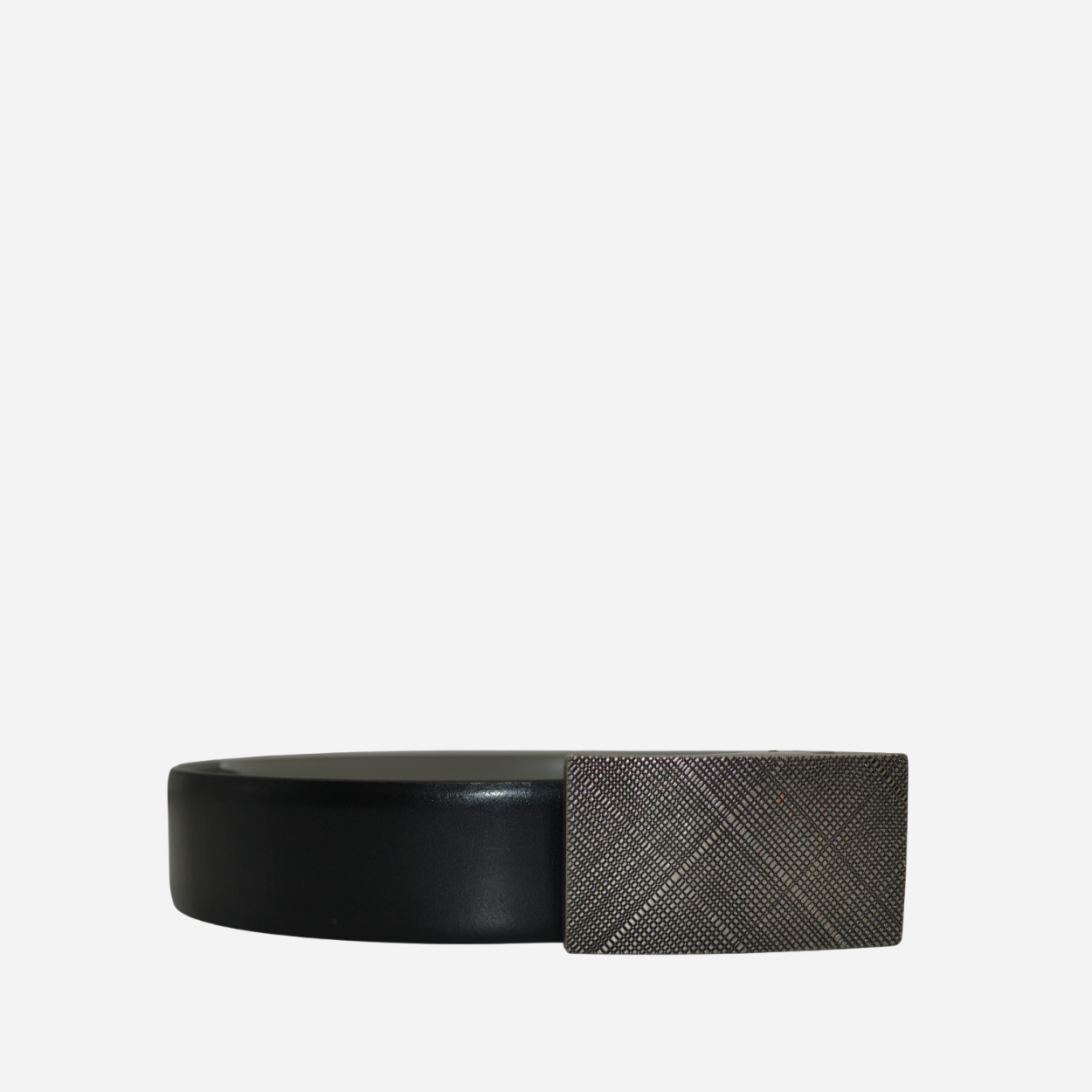 Smith Black Leather Belt - Genuine Leather