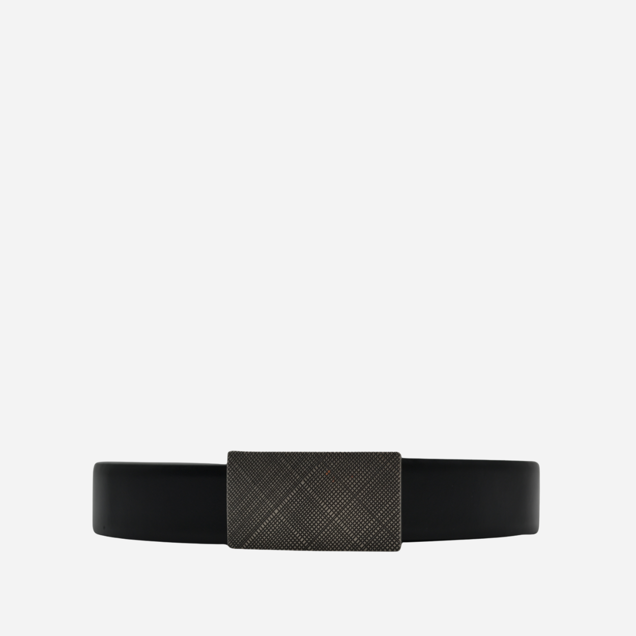 Smith Black Leather Belt - Genuine Leather