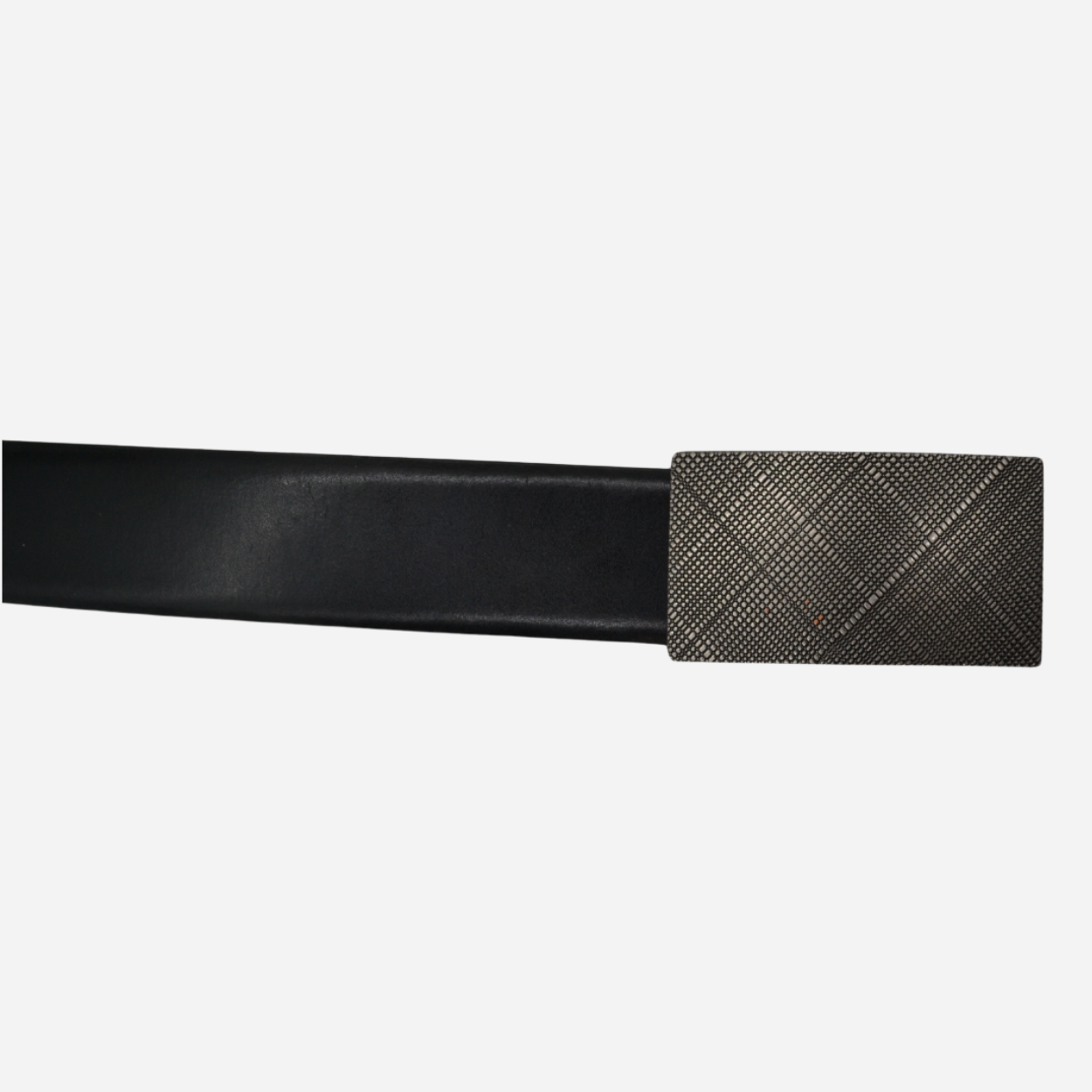 Smith Black Leather Belt - Genuine Leather