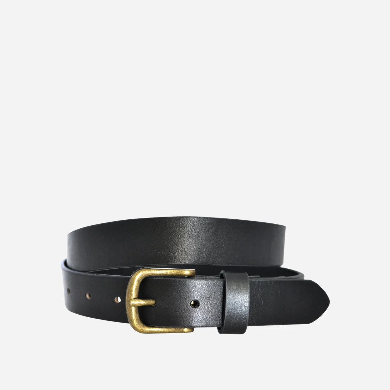 TOBEN - Mens Black Genuine Leather Dress Belt - BeltNBags