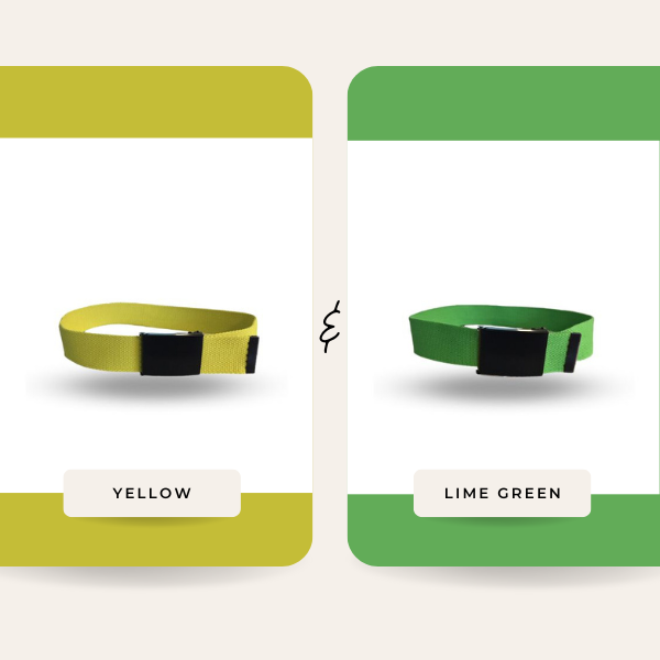 OTTO 2X1 - PLUS SIZES Cotton Nylon Webbing Belt with Black Buckle