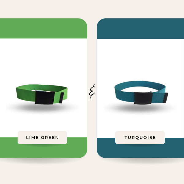 OTTO 2X1 - PLUS SIZES Cotton Nylon Webbing Belt with Black Buckle